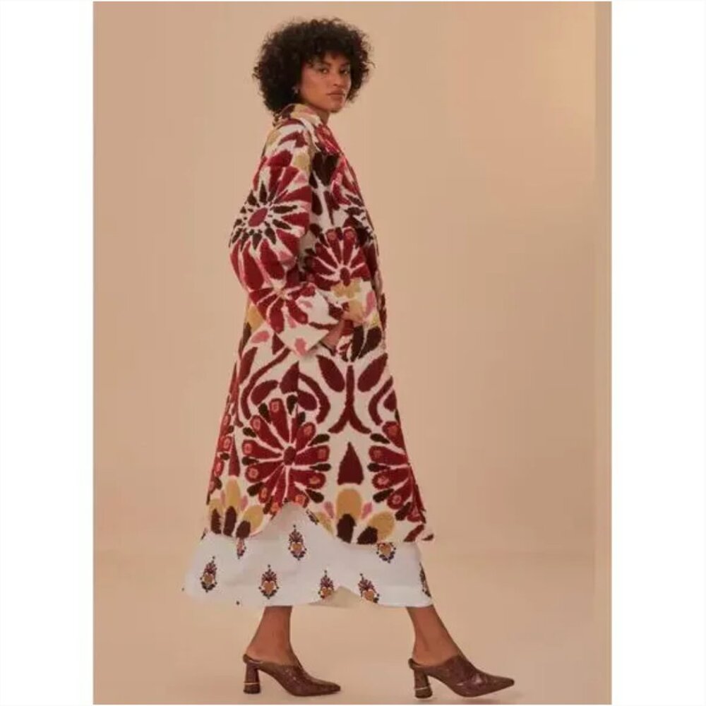 FARM RIO Ainika Flowers Fleece Coat - Picture 5 of 15